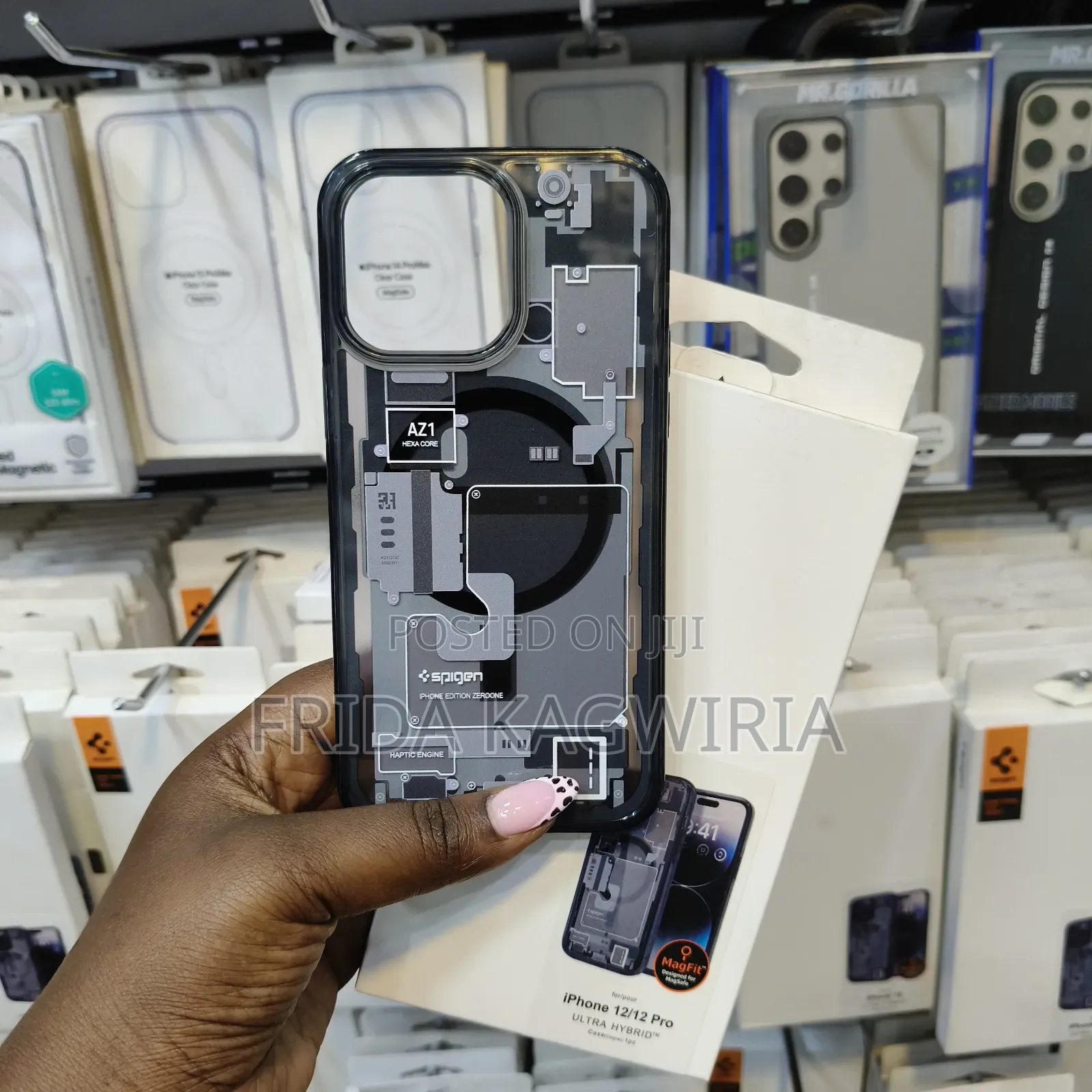 iPhone 12 Pro Spigen Ultra Hybrid Zero One Magfit Back Case