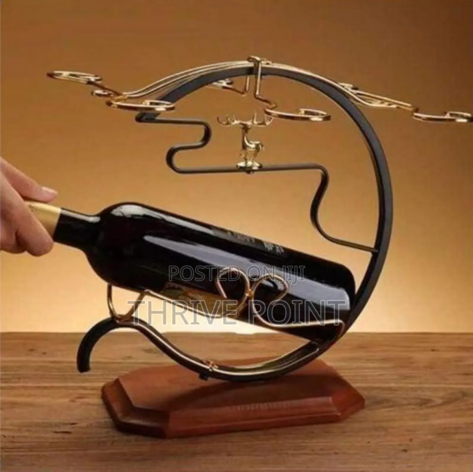 *Golden Deer Wine Set Rack