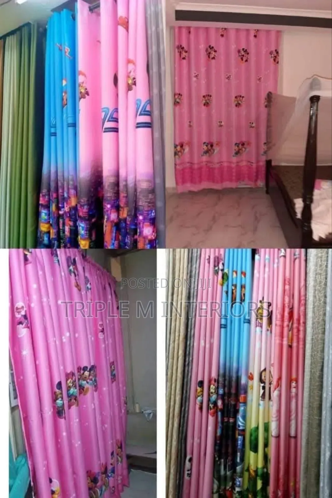 Cartoon Curtains for Kids Room | Colorful Fun Window Drapes