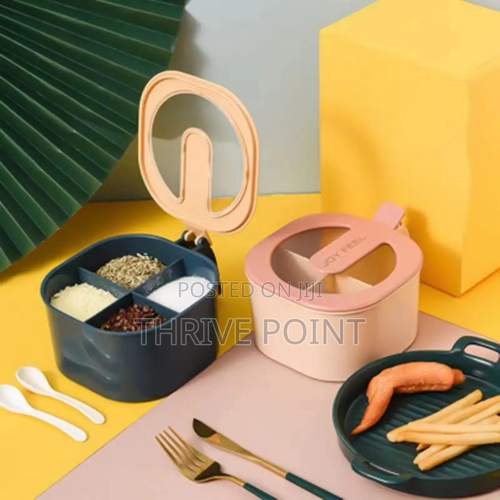 *4 Partition Spice Organizer Jar