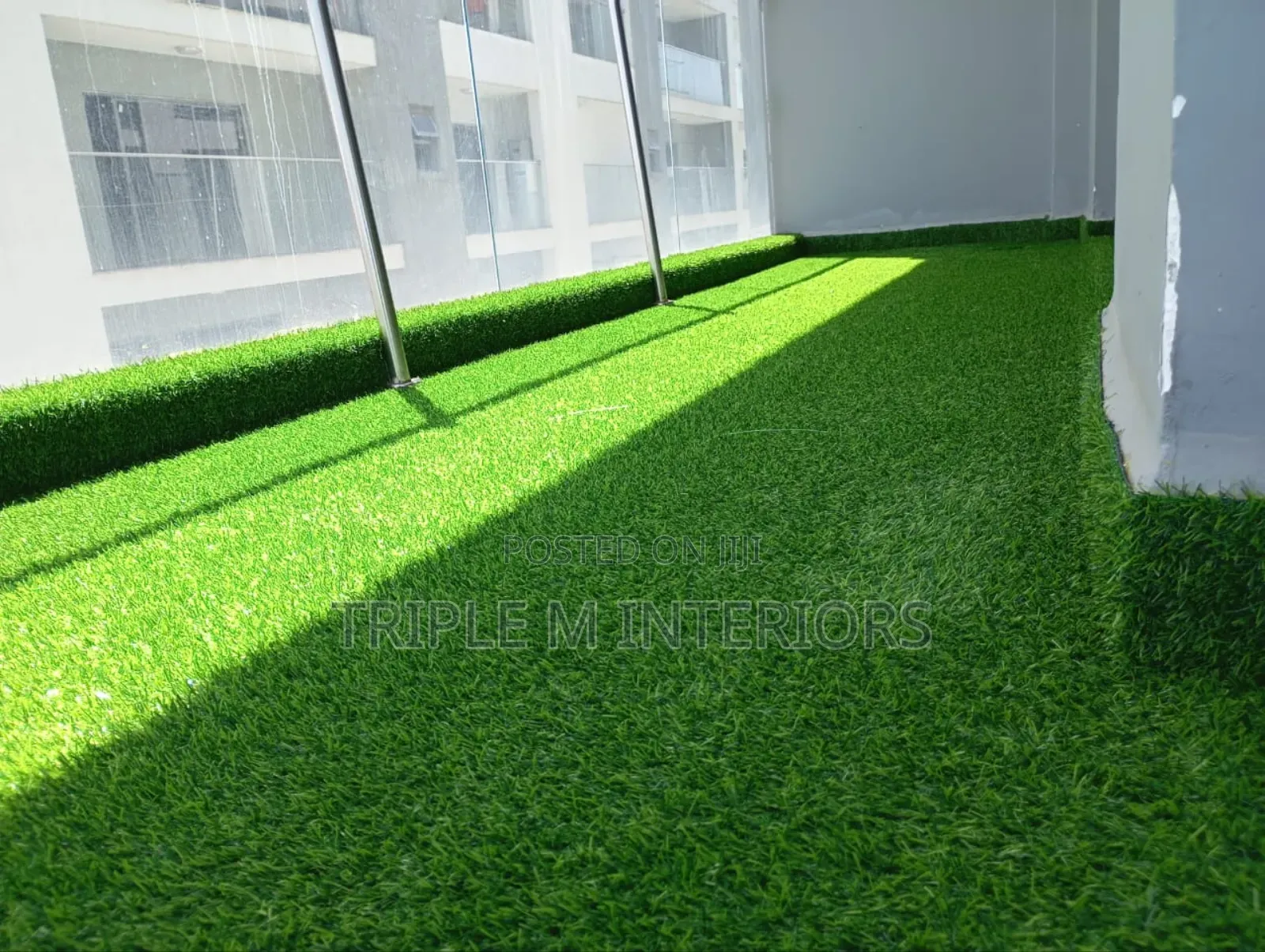25mm Green Artificial Grass Carpet | Perfect for Balcony Garden