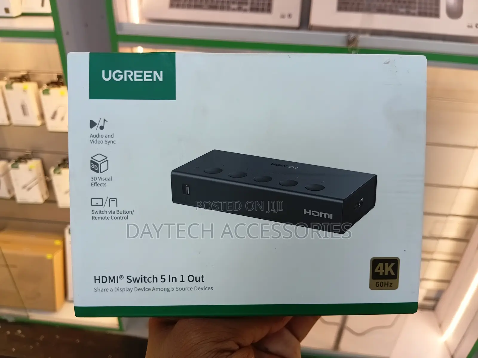 Ugreen Hdmi Switch 5 in 1 Out (Model Cm568 / 90512),