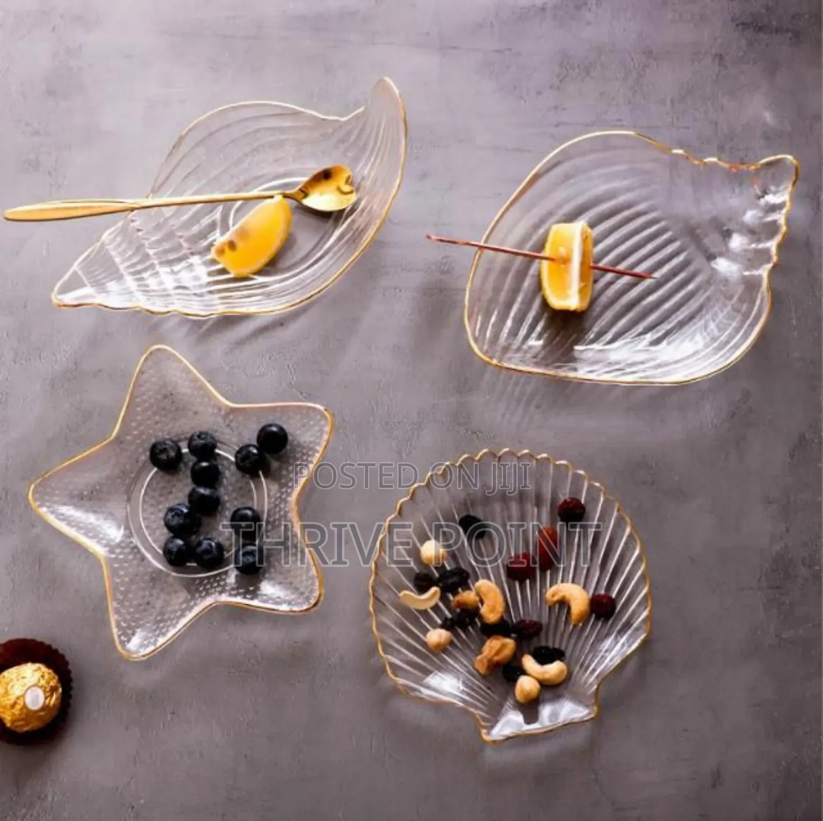 Creative Phnom Penh Transparent Glass Plate Ocean