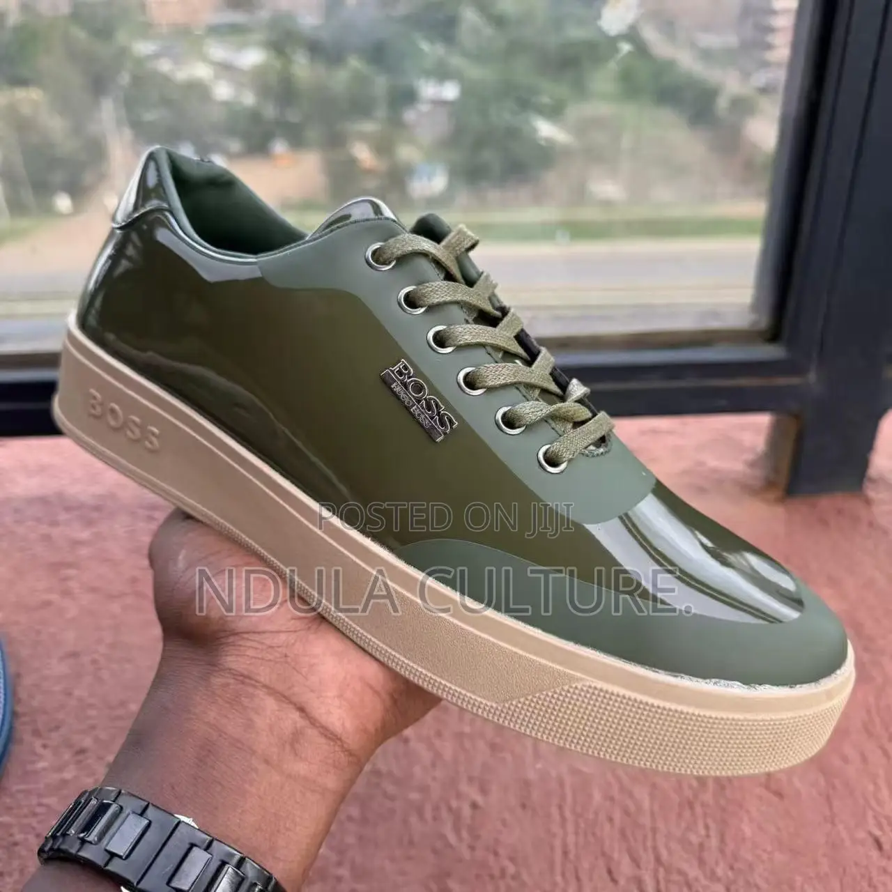 Boss Casual Patent Leather Shoes