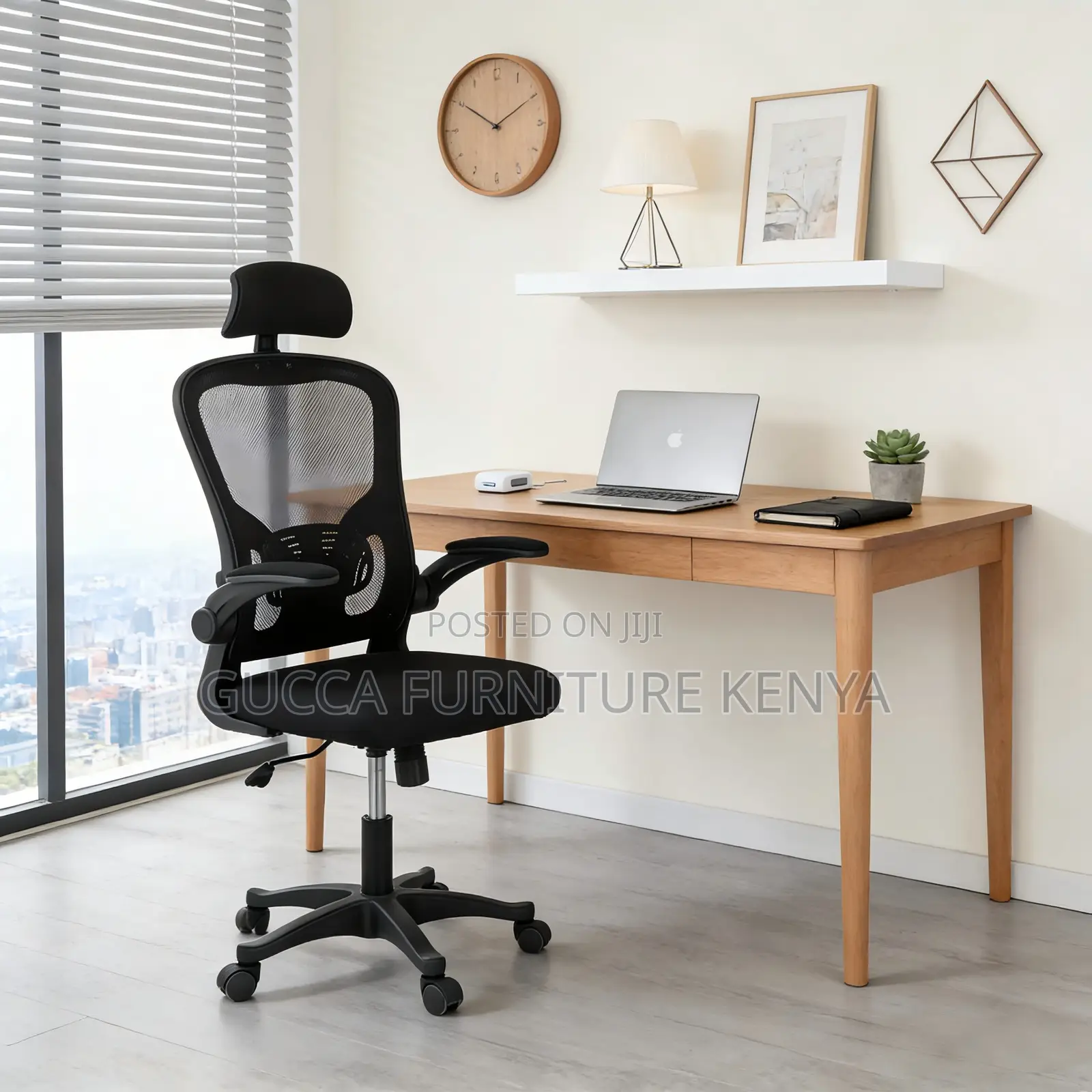 Gaming Computer Chair With Flip Up Armrests