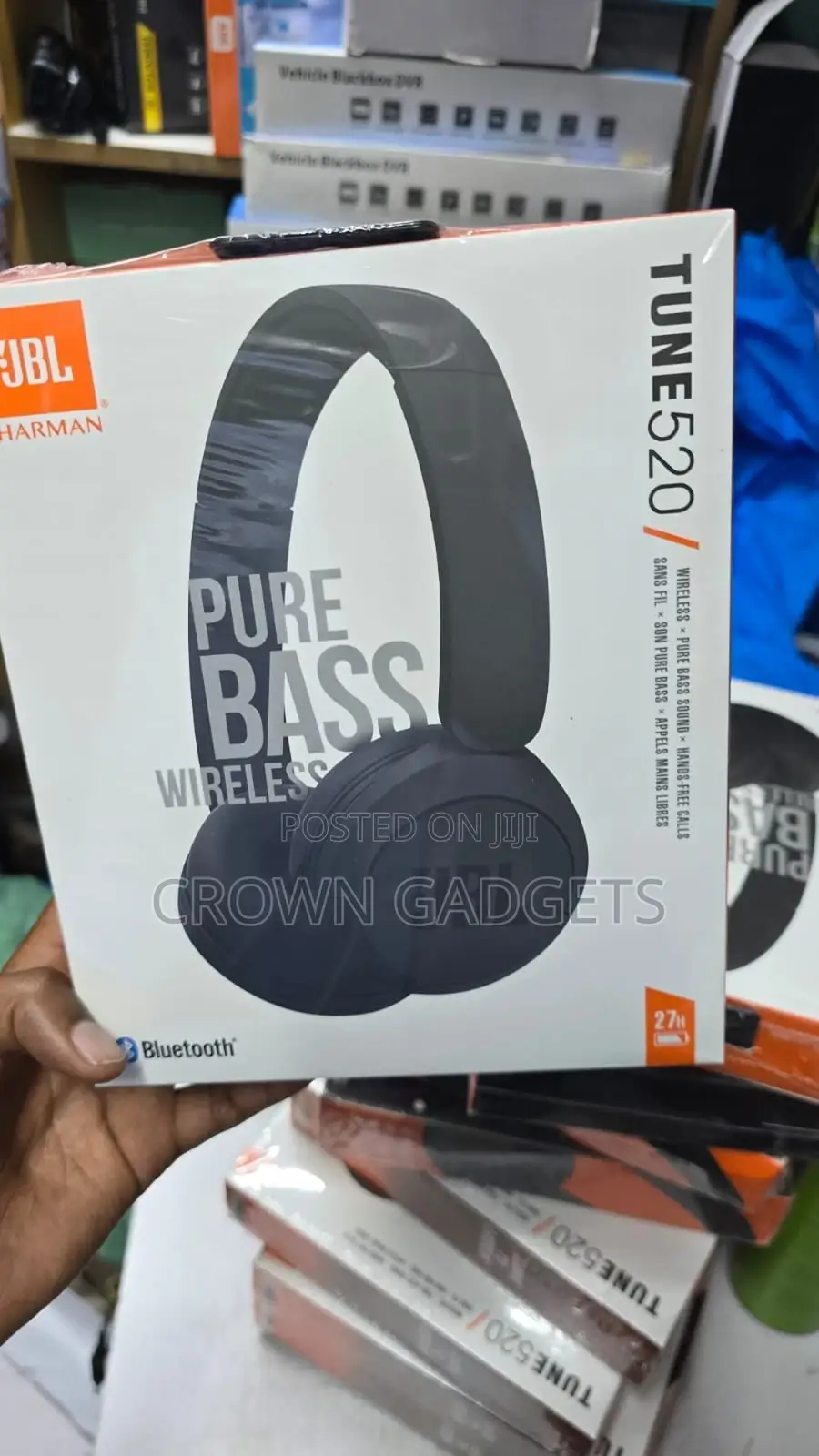 JBL 520 Wireless Headset With Built-in Mic Clear Sound