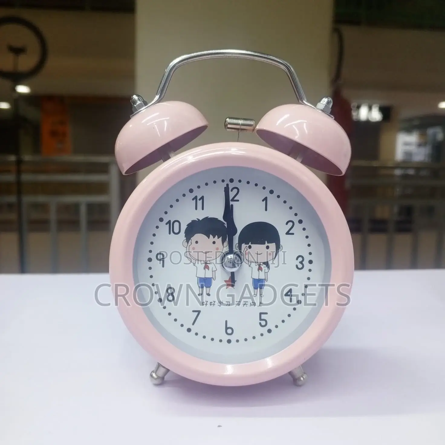 Children's Twin-Bell Bedside Alarm Clock, Retro Twin-Bell Style