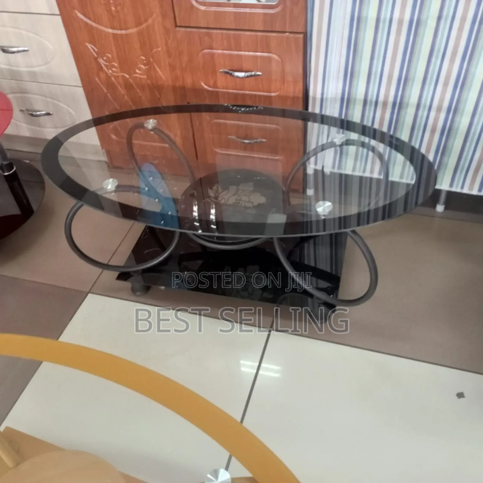 Black Oval Coffee Table