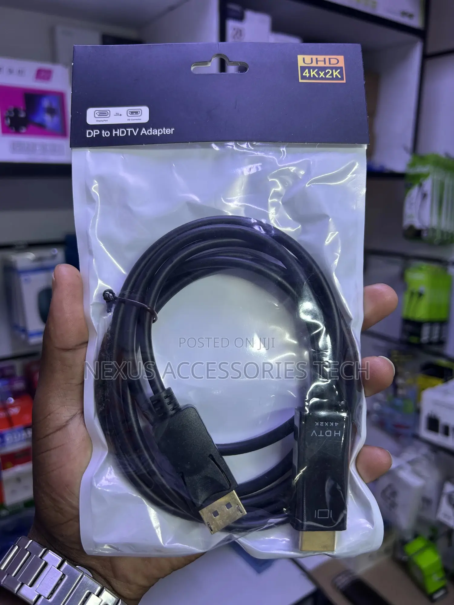 Displayport to Hdmi Cable Adapter – 4kx2k – Plug Play