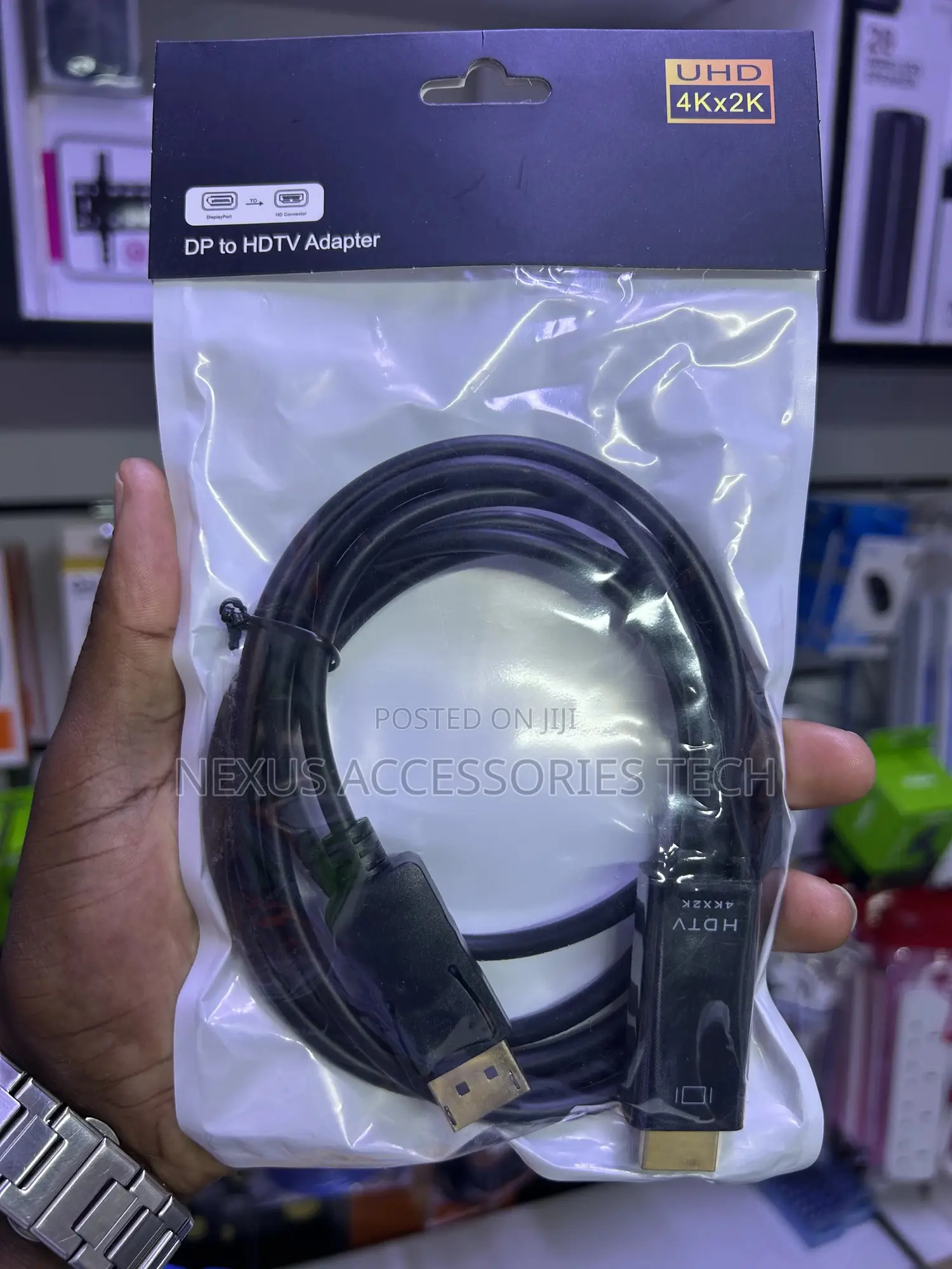 Displayport to Hdmi Cable Adapter – 4kx2k – Plug Play