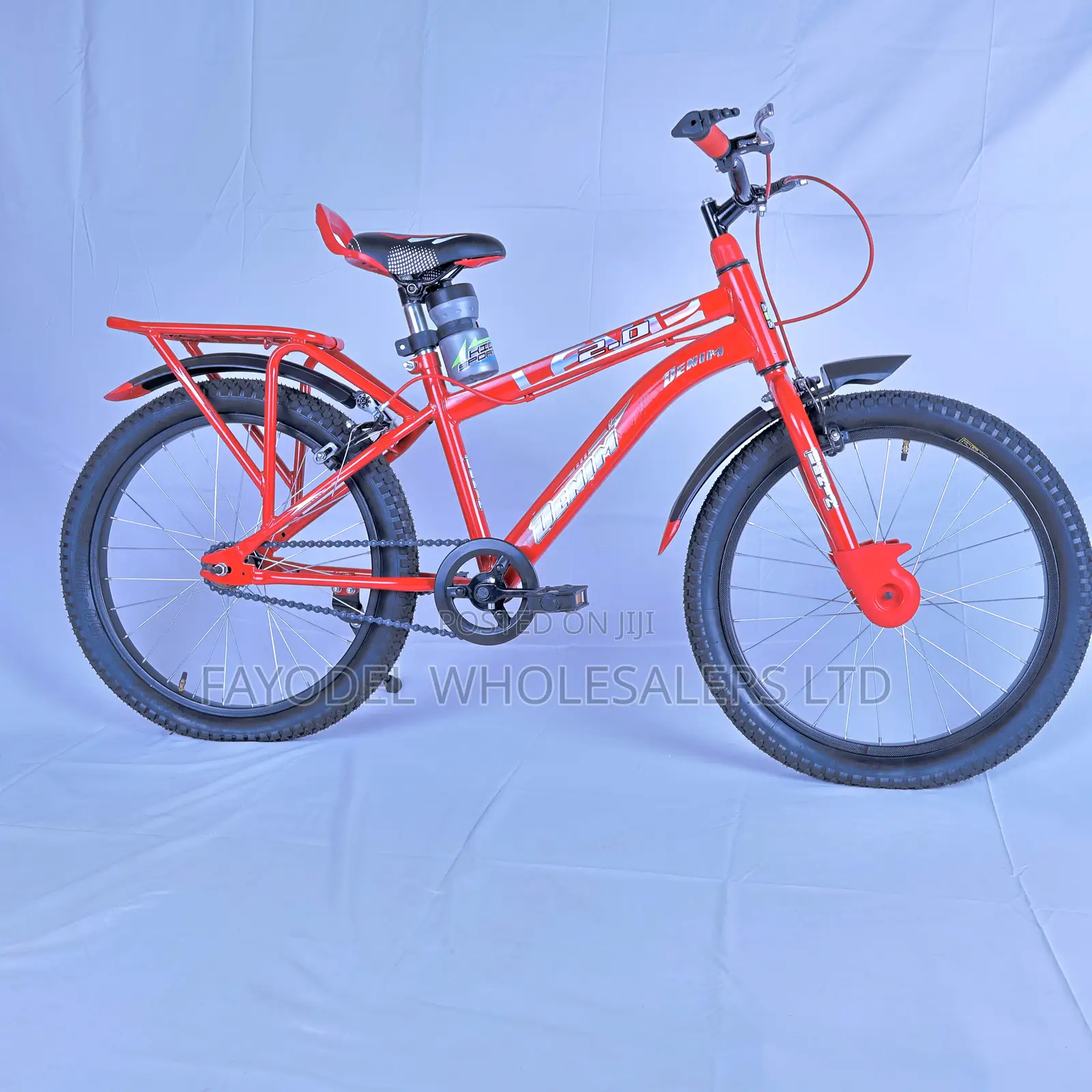 Denim Size 20 Kids Bike – Solid Red