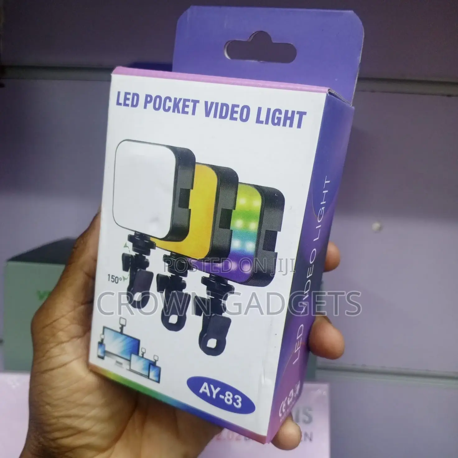 Ay-83 RGB Led Pocket Light Usb-C Rechargeable for Vlog