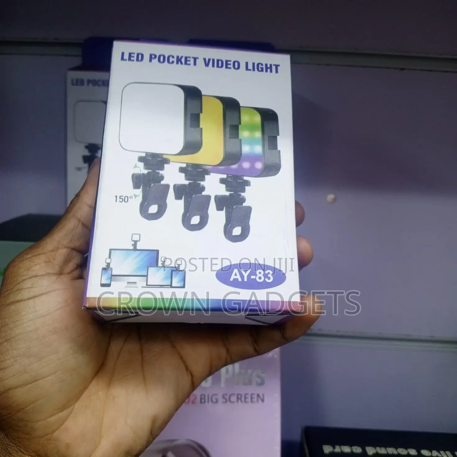 Ay-83 RGB Led Pocket Light Usb-C Rechargeable for Vlog