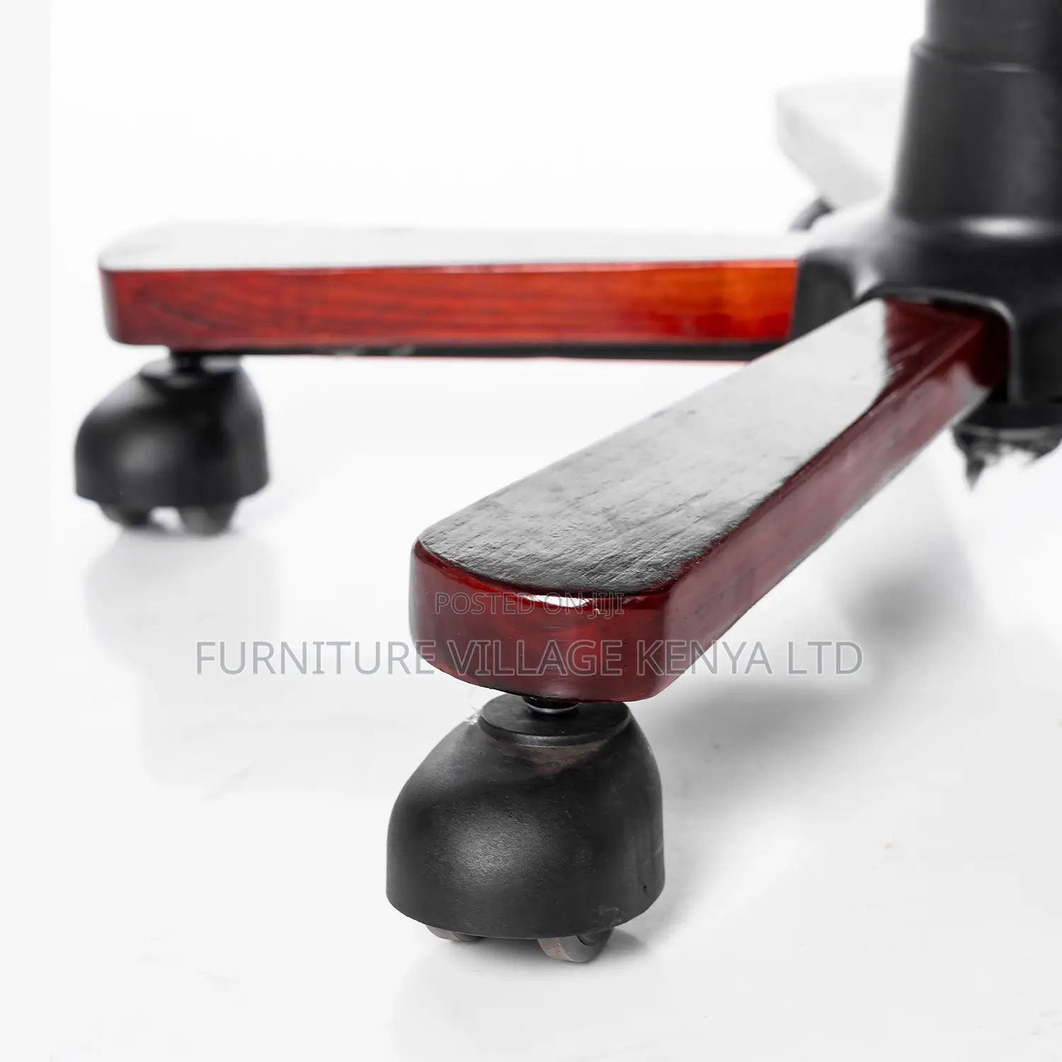 Office Chair ; Adjustable Executive Chair Black Leather