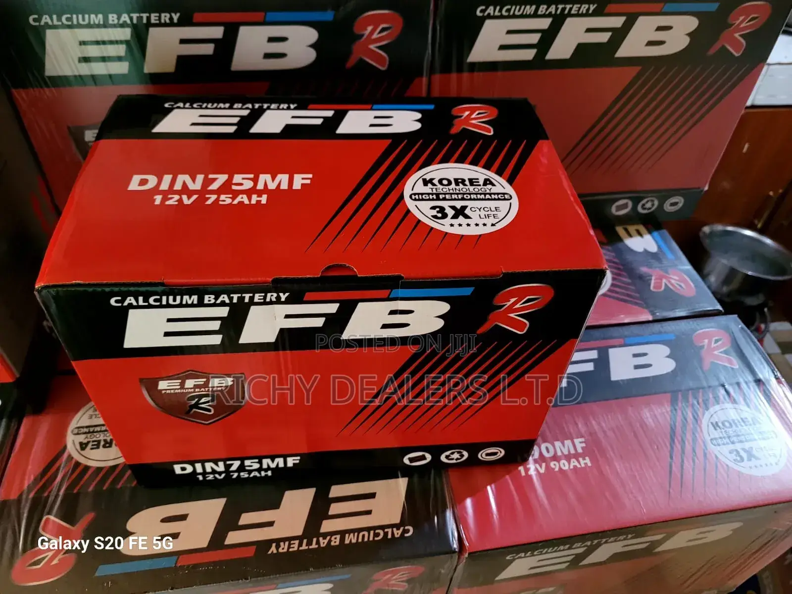 Efb Din75mf (12v/75ah) Car Battery