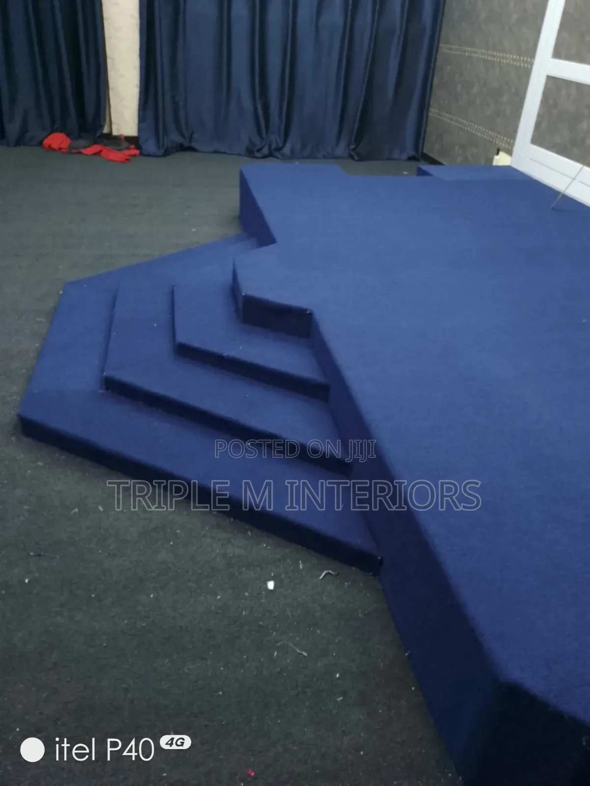 Blue Pulpit 4mm Carpet