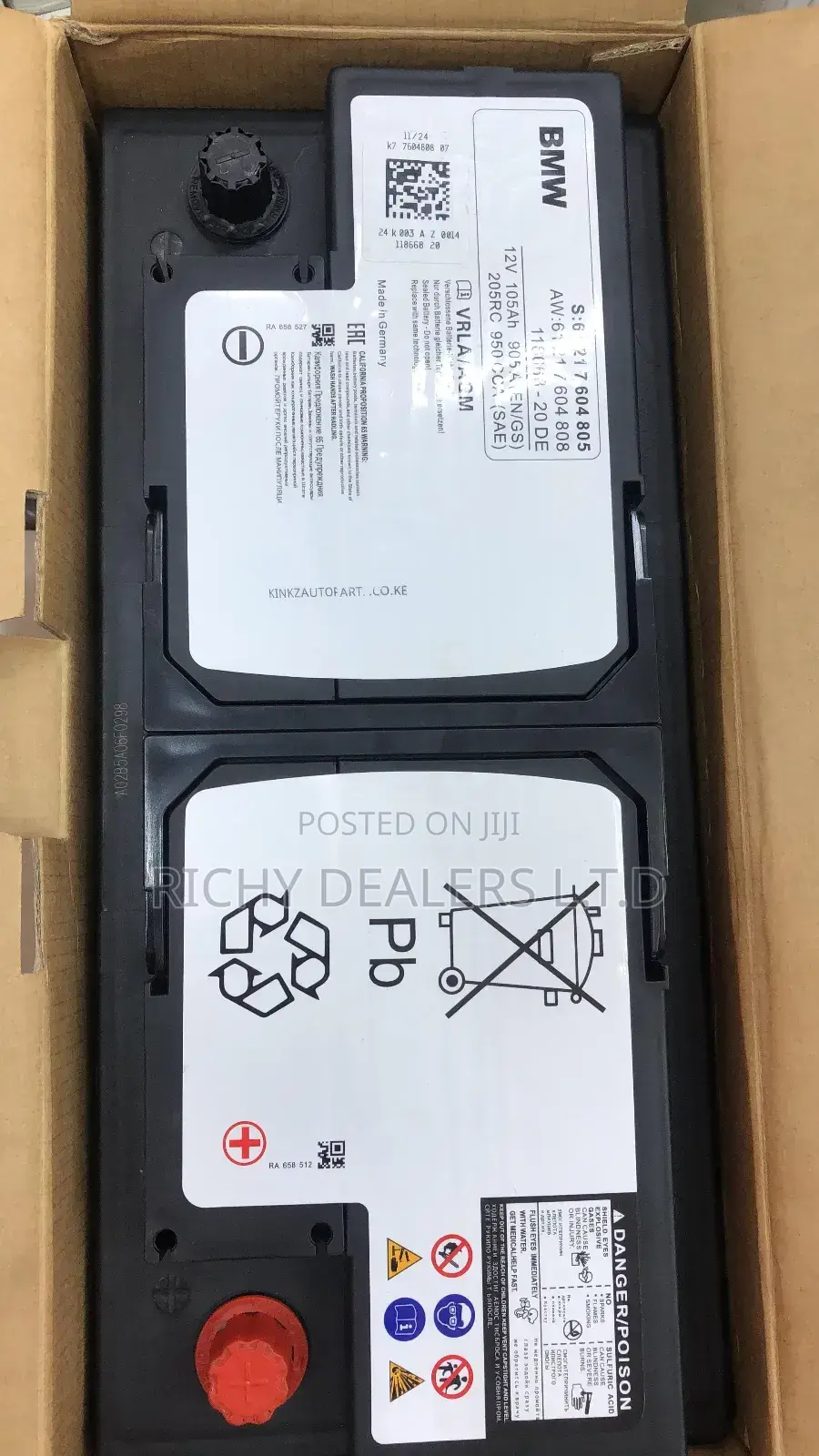 BMW 12v 105ah Agm Battery