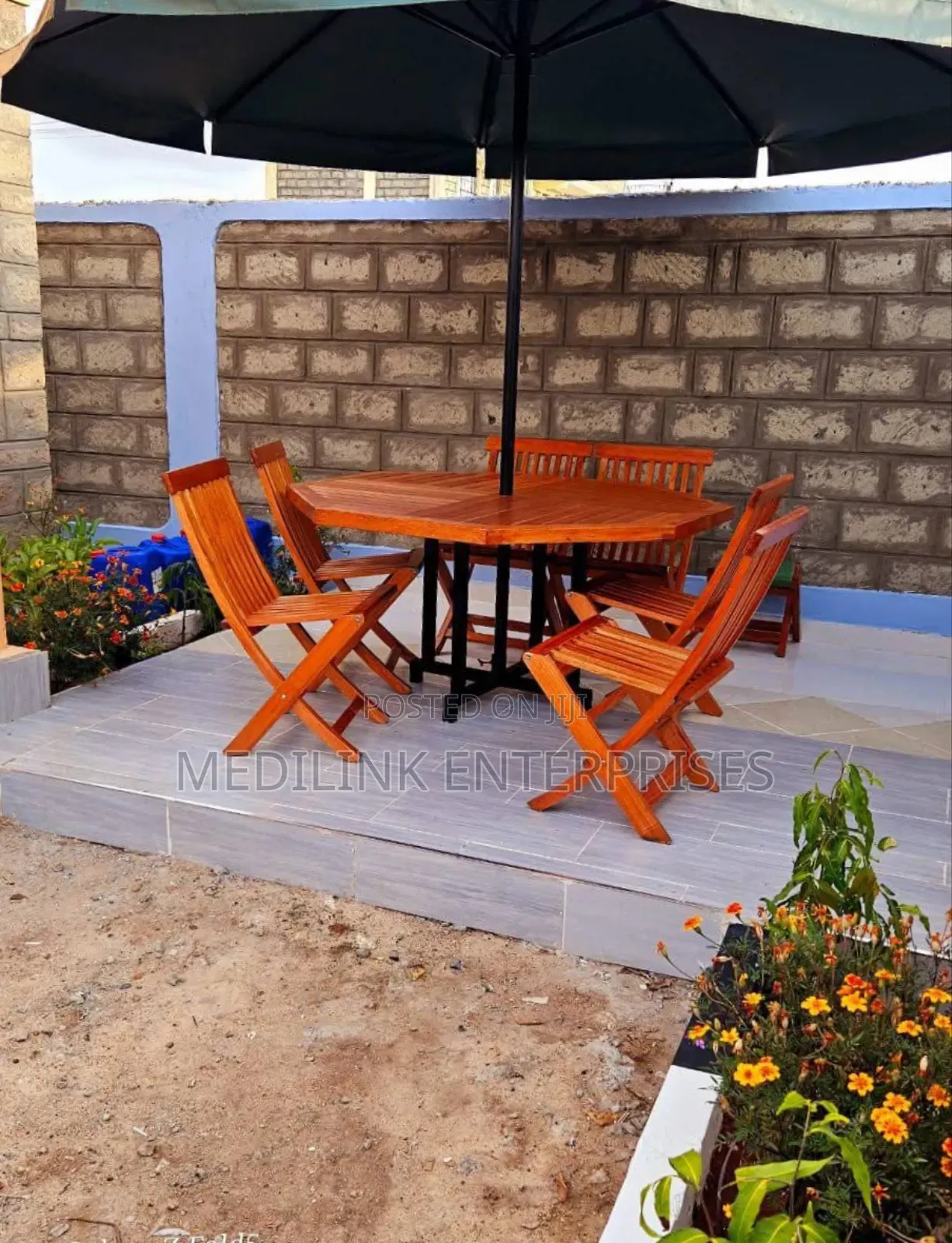 Foldable Chairs Garden Outdoor Chairs +Bench