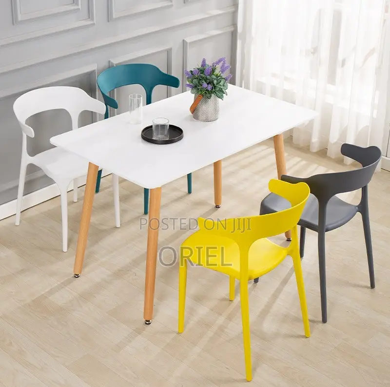 Home Chairs : Heavy-Duty Stackable Plastic Utility Chair