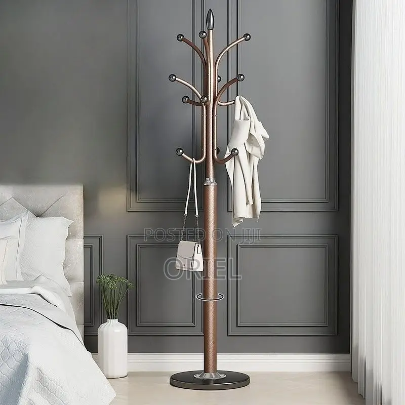 Coat Stands : Height Adjustable Metal Office Coat Stand