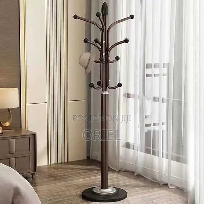 Coat Stands : Height Adjustable Metal Office Coat Stand