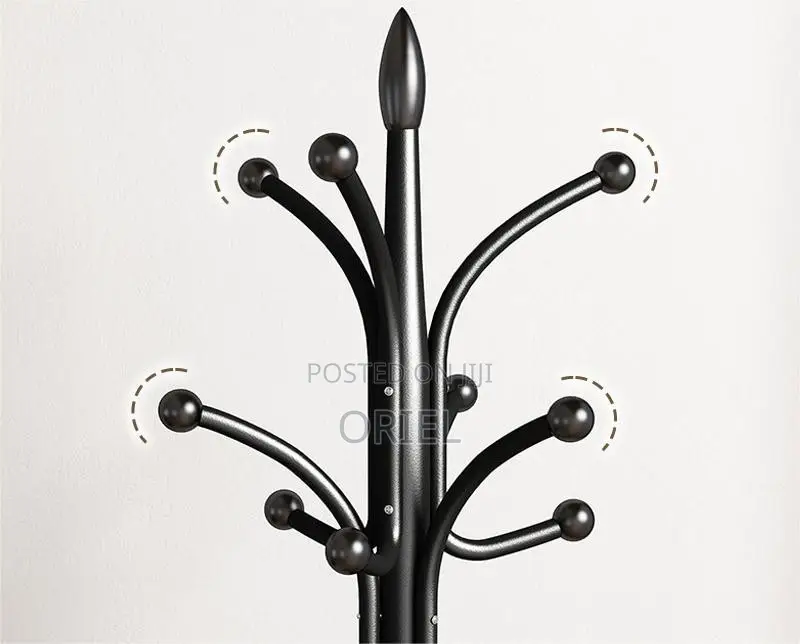 Coat Stands : Height Adjustable Metal Office Coat Stand