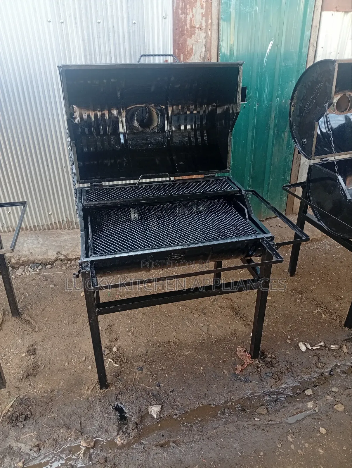 Mild Steel Barbeque Meat Grill.