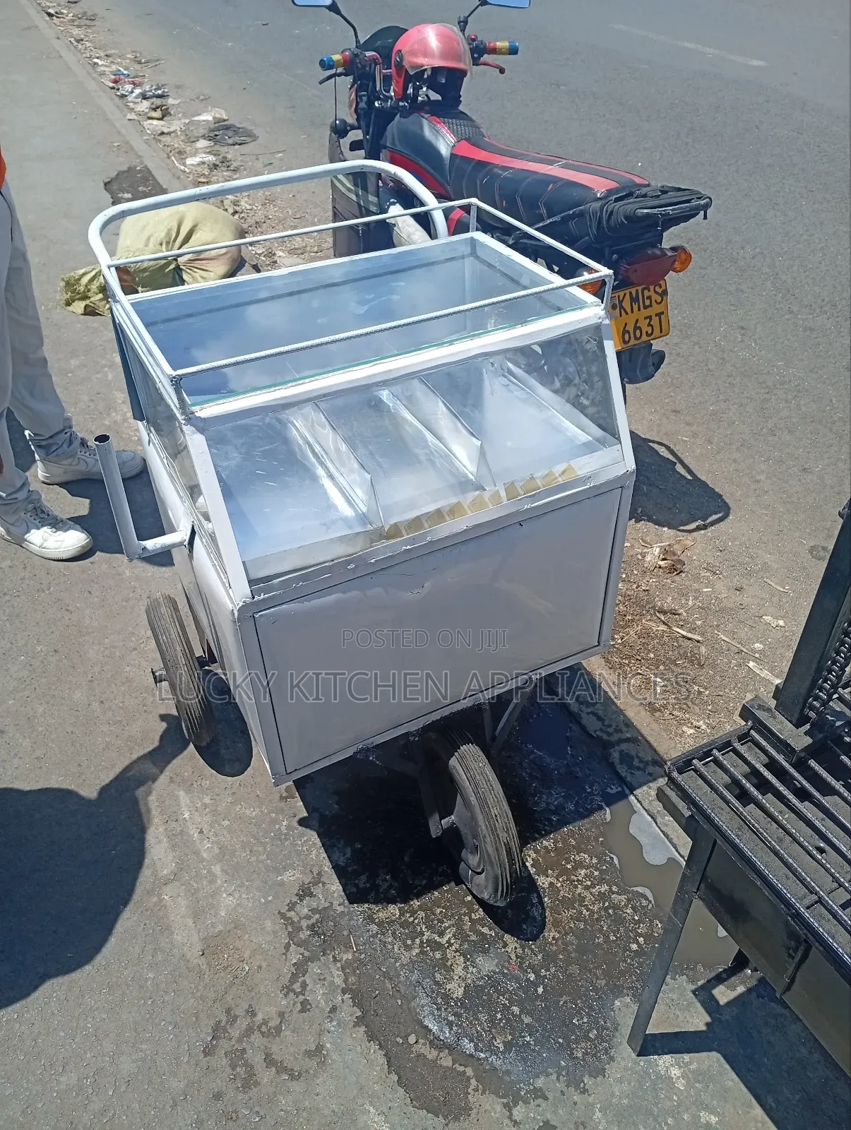 Heavy Duty Mild Steel Eggs, Sausage and Smoki Trolley.
