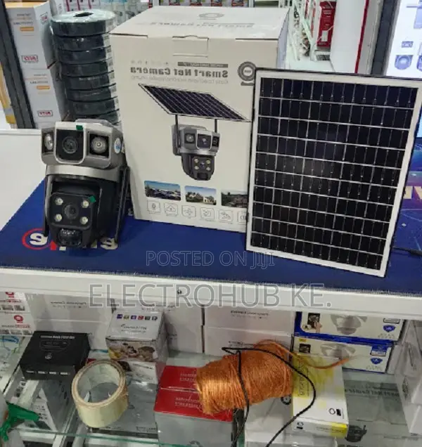 Solar Powered 4g Security Camera - Dual Lens V380 P[Ro Full Outdoor