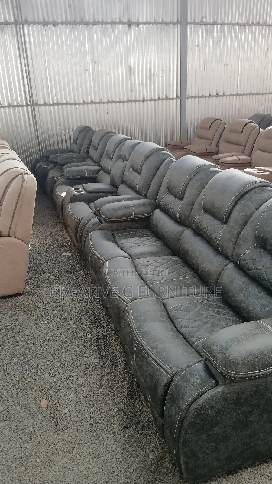 Luxury 7-Seater Semi-Recliner Sofa – Ultimate Comfort