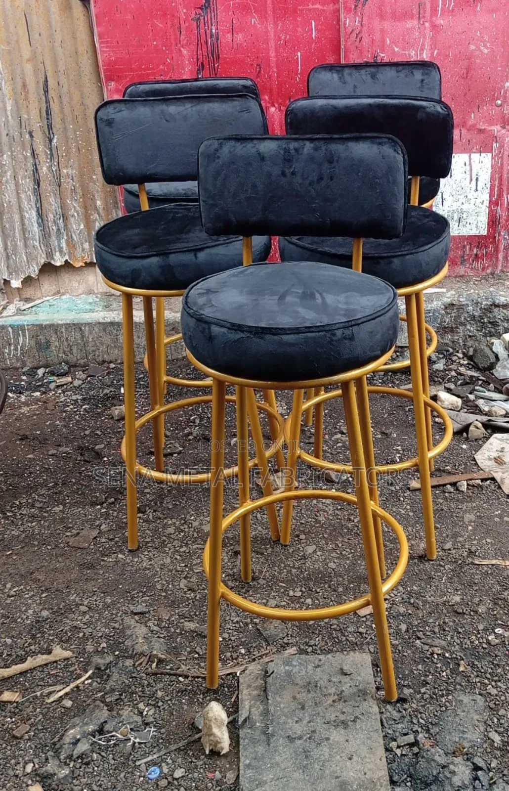 Velvet High Stools