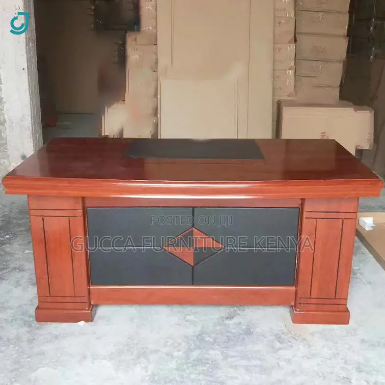1.8m Mahogany Boss L-Shaped Executive Table