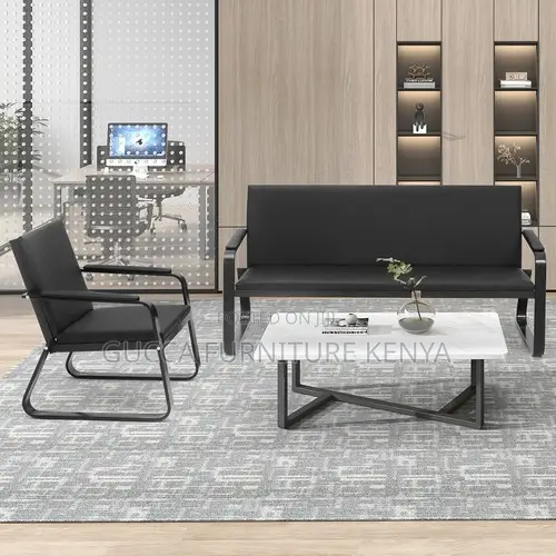 5-Seater Leather Executive Sofa With Armrest