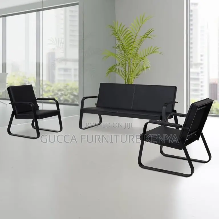 5-Seater Leather Executive Sofa With Armrest