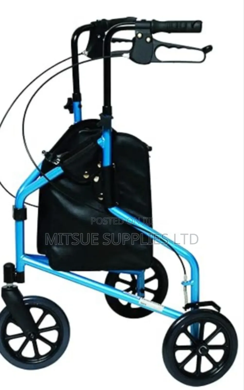 Rollator 3 Wheel Size 62x58.5x82-92cm Wheel Diameter 8x20cm