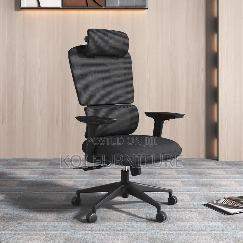 Office Chairs; High Backrest Office Orthopedic Seat in 3d