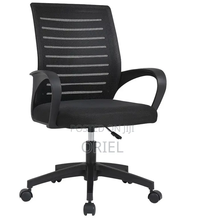 Office Mid-Back Chair : Office Swivel Adjustable Chair