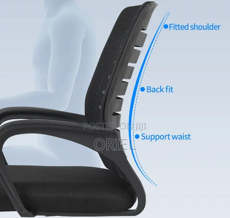 Office Mid-Back Chair : Office Swivel Adjustable Chair