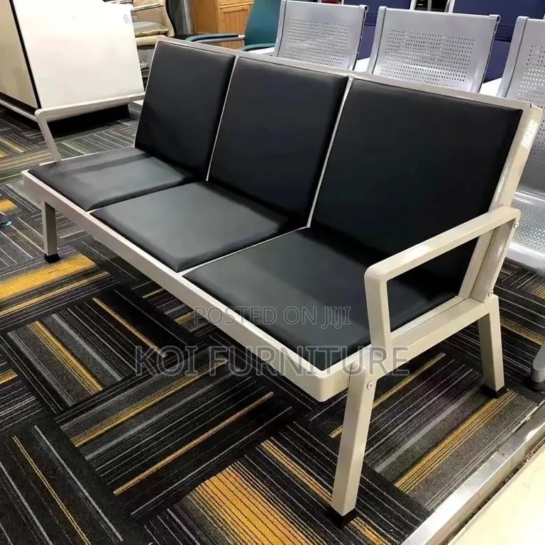 Office Bench; Three Seaters Heavy Padded Reception Bench