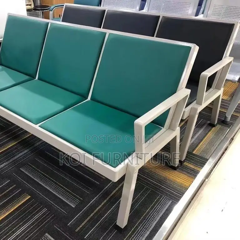 Office Bench; Three Seaters Heavy Padded Reception Bench