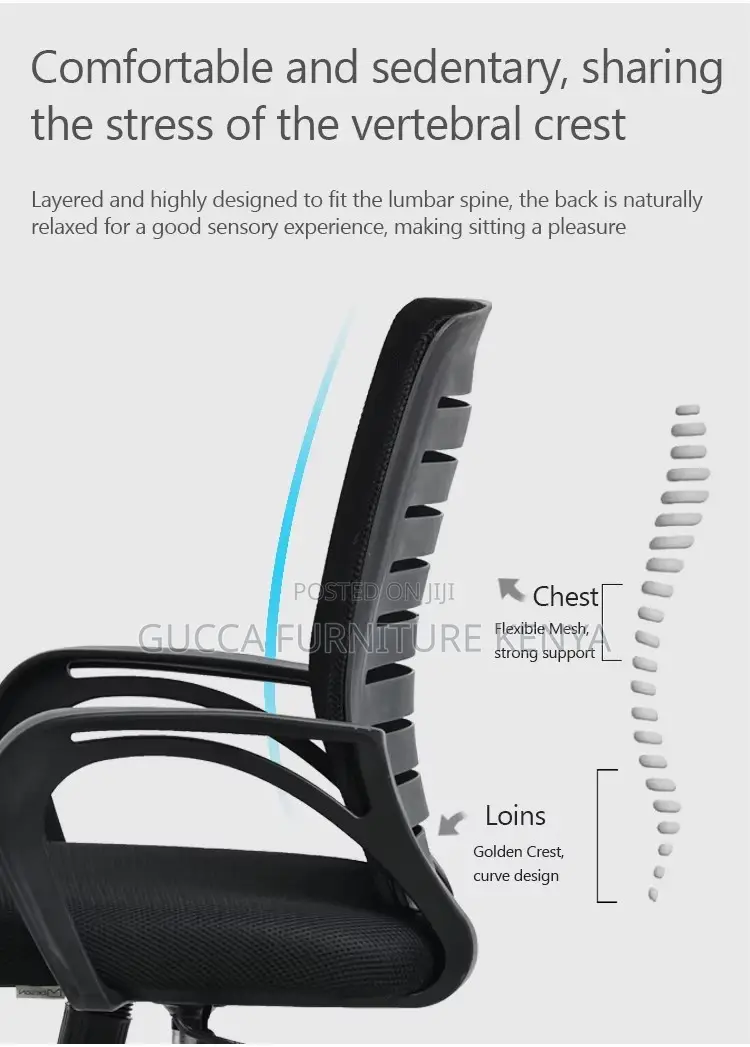 Executive Mid-Back Mesh Task Desk Seat