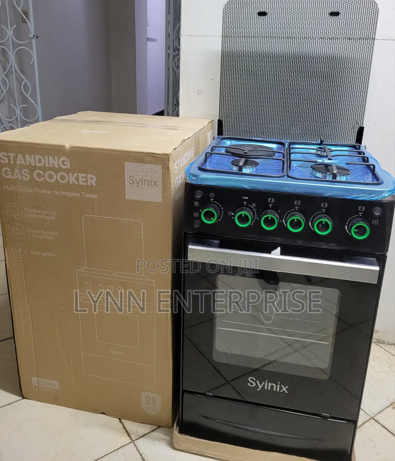 Syinix 50by 50 Standing Cooker With Electric Oven