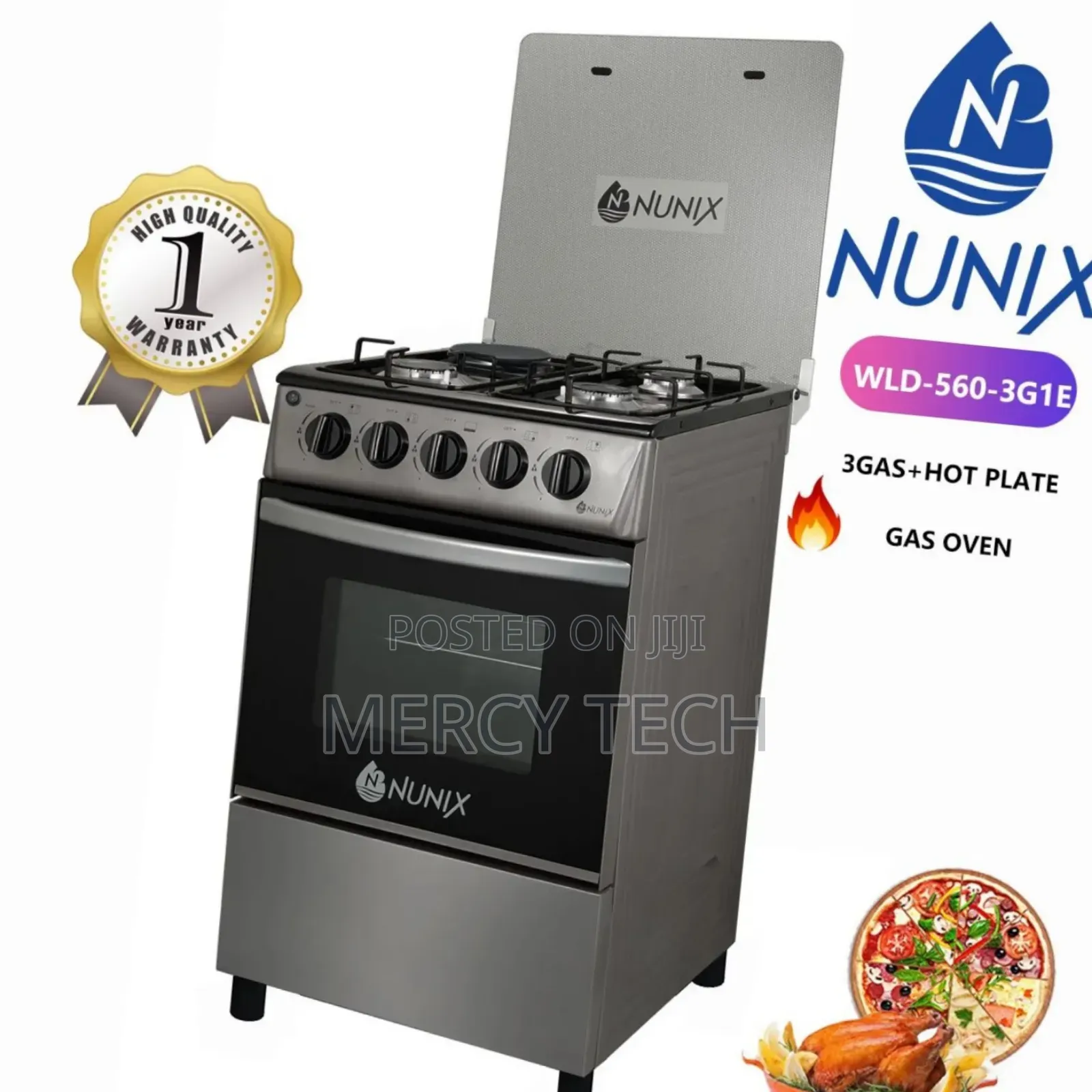 Nunix Cooker 50*55 3+1(Wld-560-3g1e*)