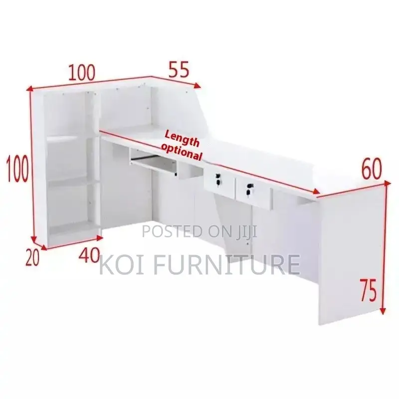Reception Desk; 1.8m Executive Front Office Tone Reception Desk