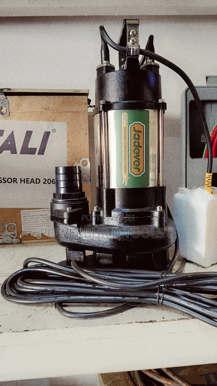 2" 1hp Jadever Sewage/Trash Submersible Pump 750w Heavyduty