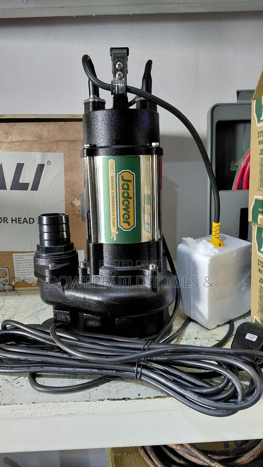2" 1hp Jadever Sewage/Trash Submersible Pump 750w Heavyduty