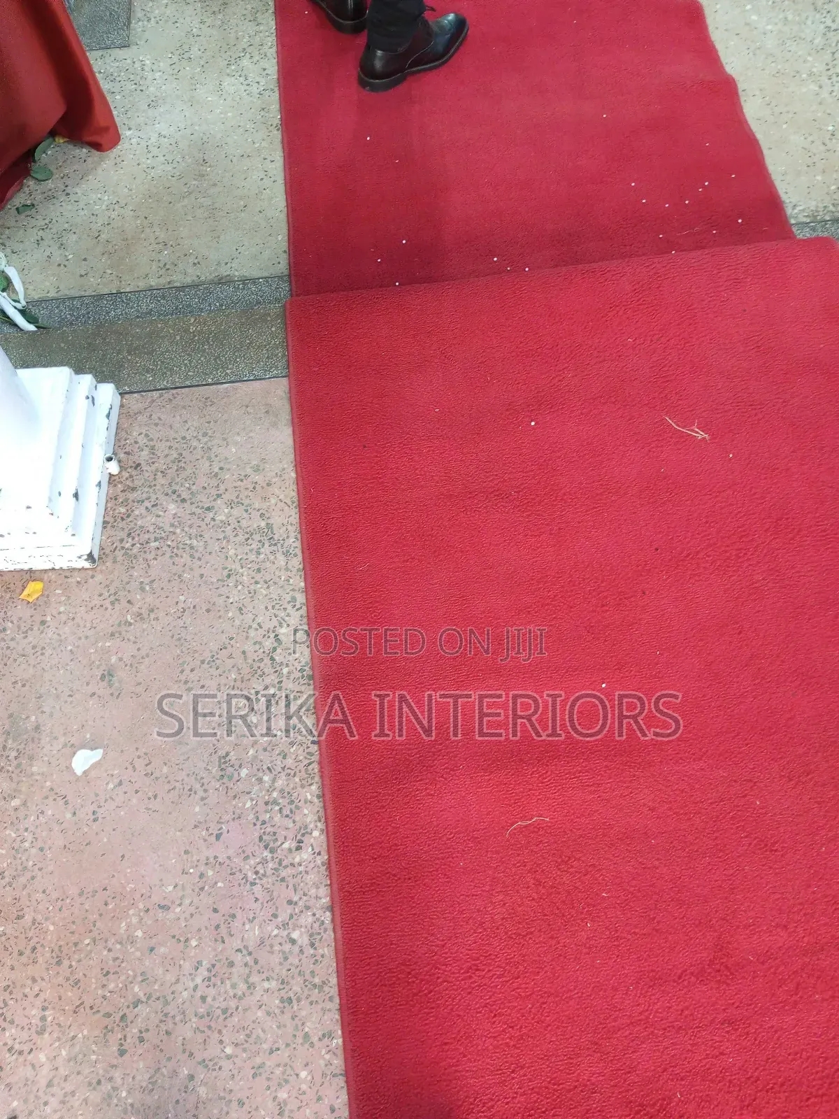 Red Walkaway Carpet Event Walkway Carpets Environmental Friendly
