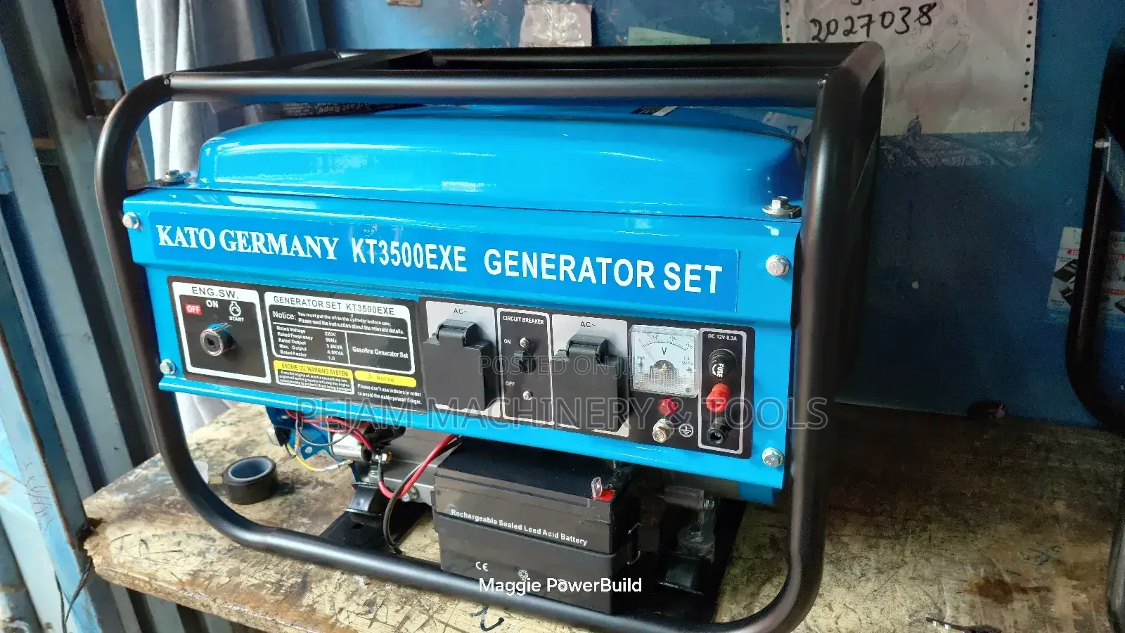 Kato Germany 4kva Kt3500e Keystart Petrol Powered Generator