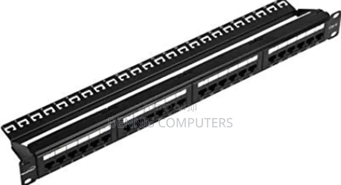 Vention Cat.6 Utp 24 Ports Keystone Patch Panel Black