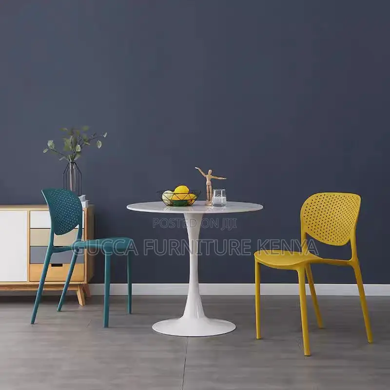 Armless Ergonomic Plastic Office Chair